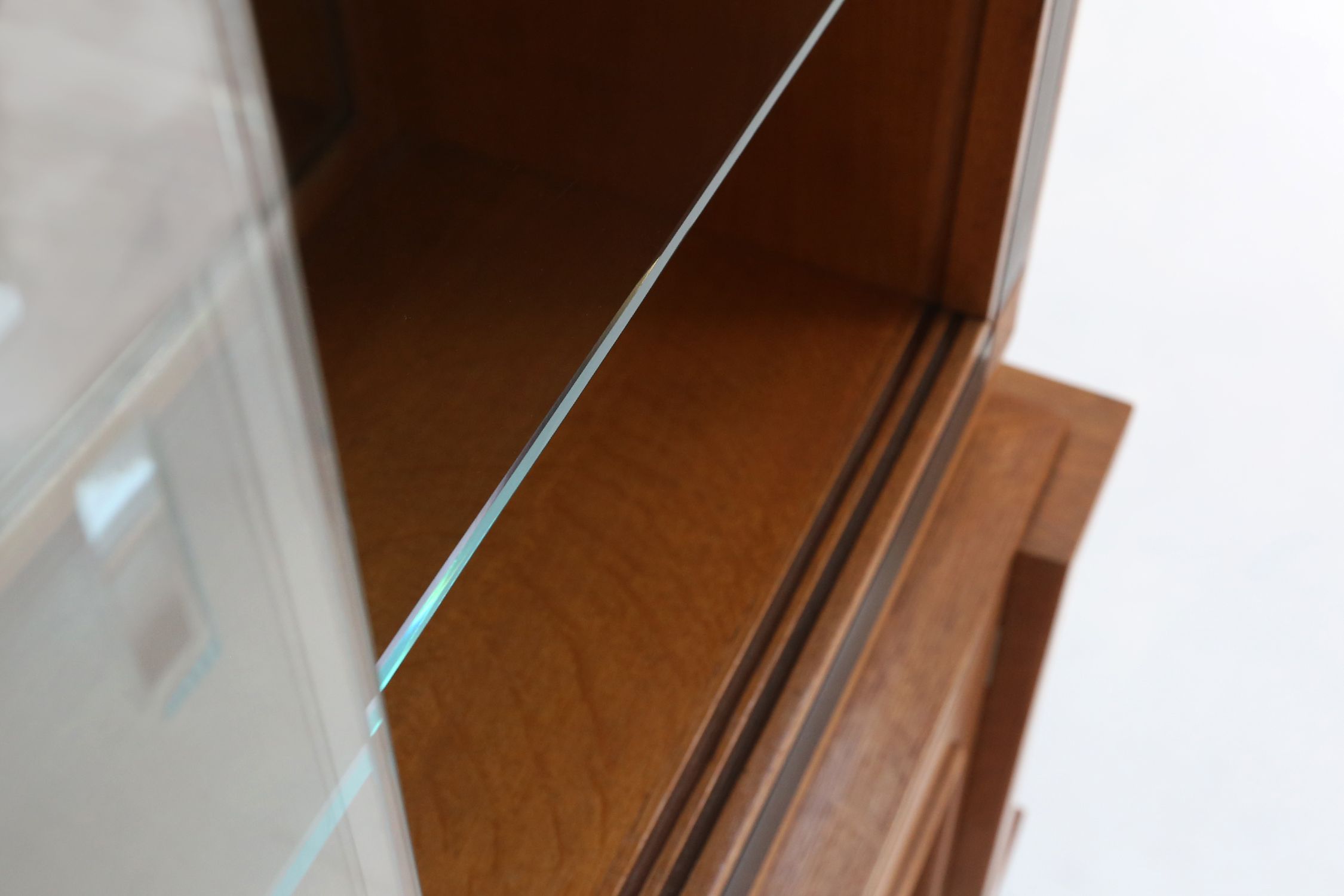 Late Art Deco Display Cabinet in Oak, Belgium 1940sthumbnail